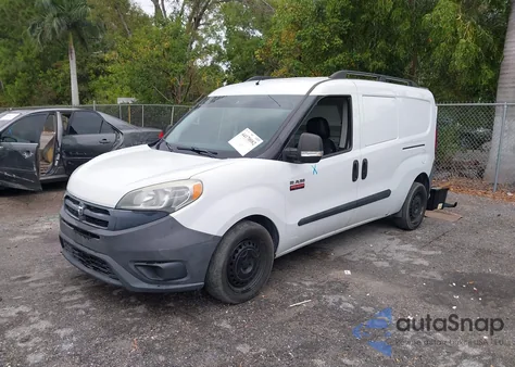 2015 Ram Promaster City Tradesman z USA, uszkodzony, nr VIN ZFBERFAT9F6A89845